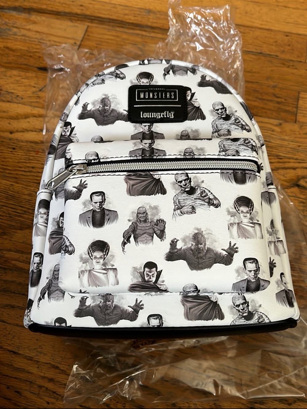 Loungefly universal monsters aop print mini backpack